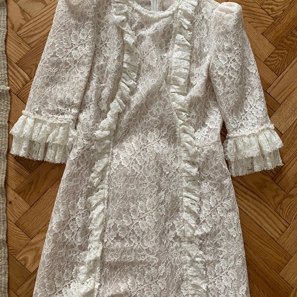 Vampire's Wife White Lace Mini Dress - Picture 6 of 6